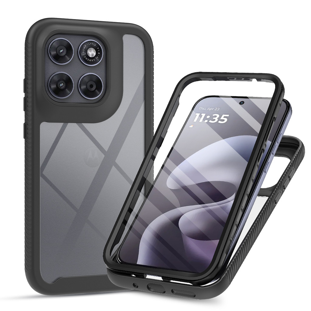 O Protetor De Tela 2 Em 1 360 ° Totalmente Proteção Para Motorola Moto G67/G77/G