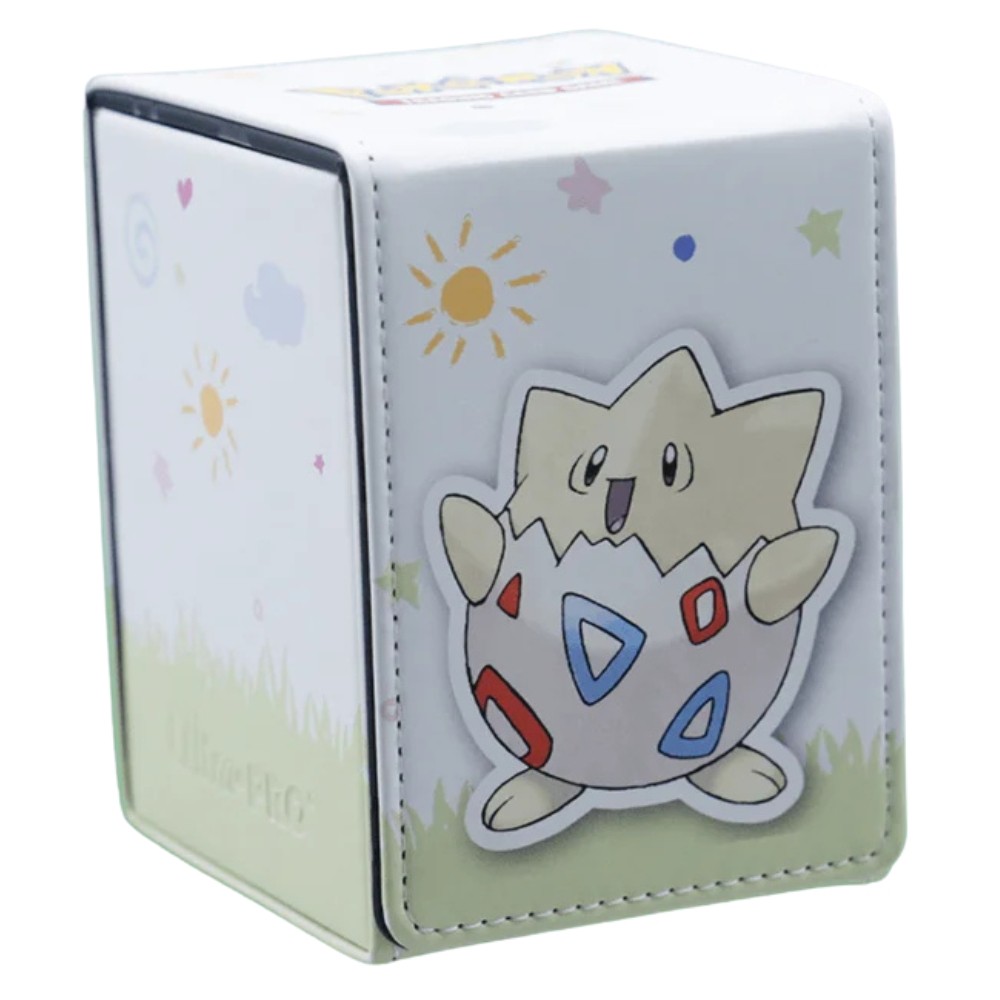 DECK BOX MAGNÉTICA PREMIUM TOGEPI ULTRA PRO CENTRAL ACESSÓRIOS 100 CARTAS POKÉMON TCG CARD FLIP POKE