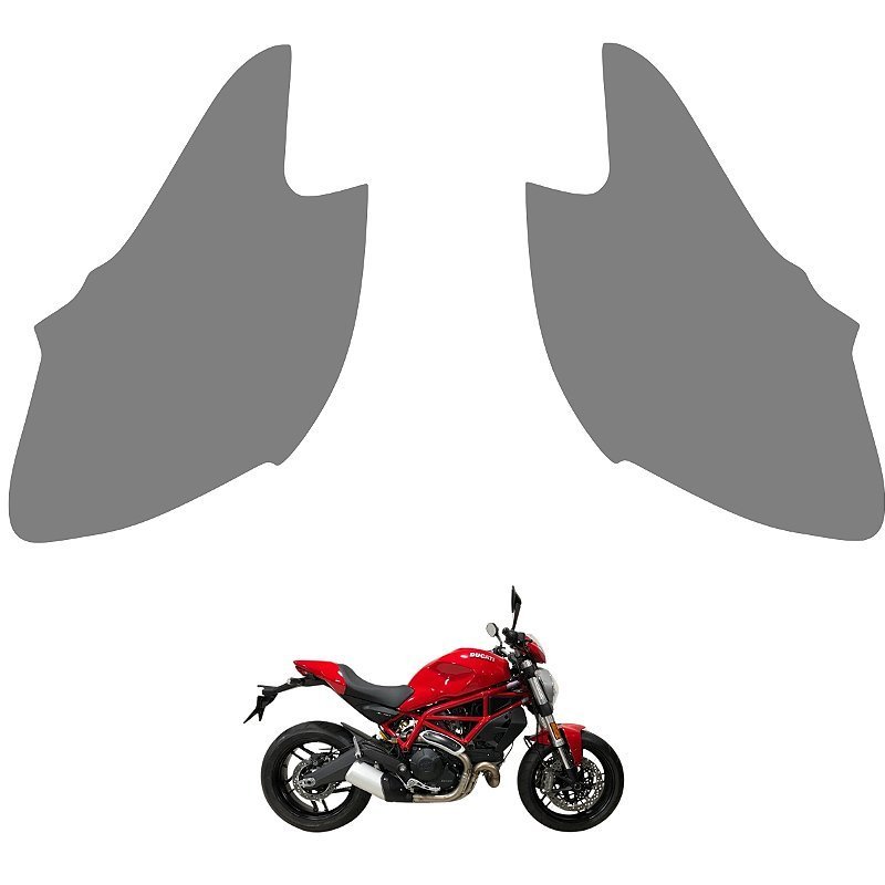 Película PPF Proteção Kit Lateral Tanque Ducati Monster 1200 2015 Transparente TPU Anti Risco