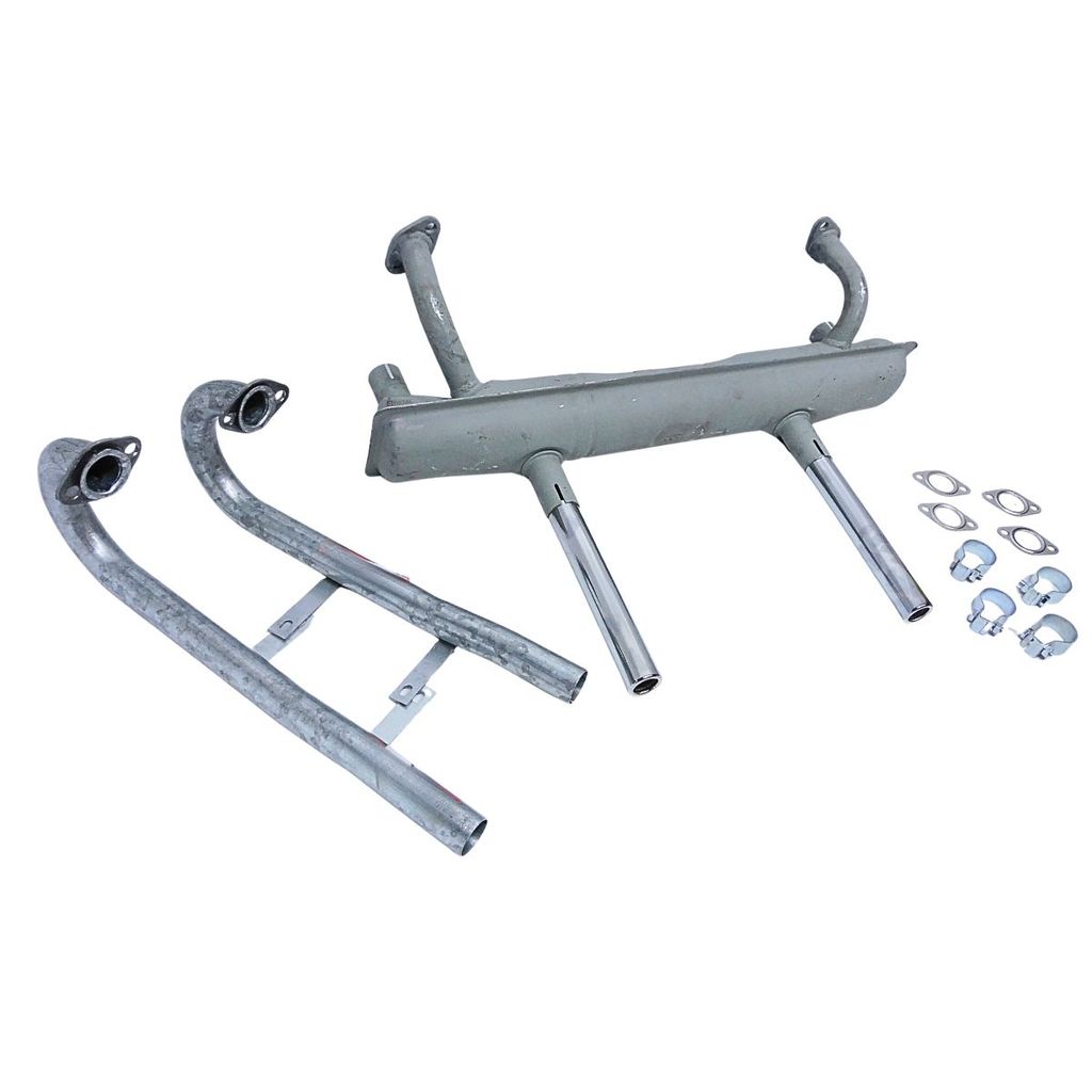 Kit Escapamento Silencioso Fusca 1300 1500 1600 1968 a 1986