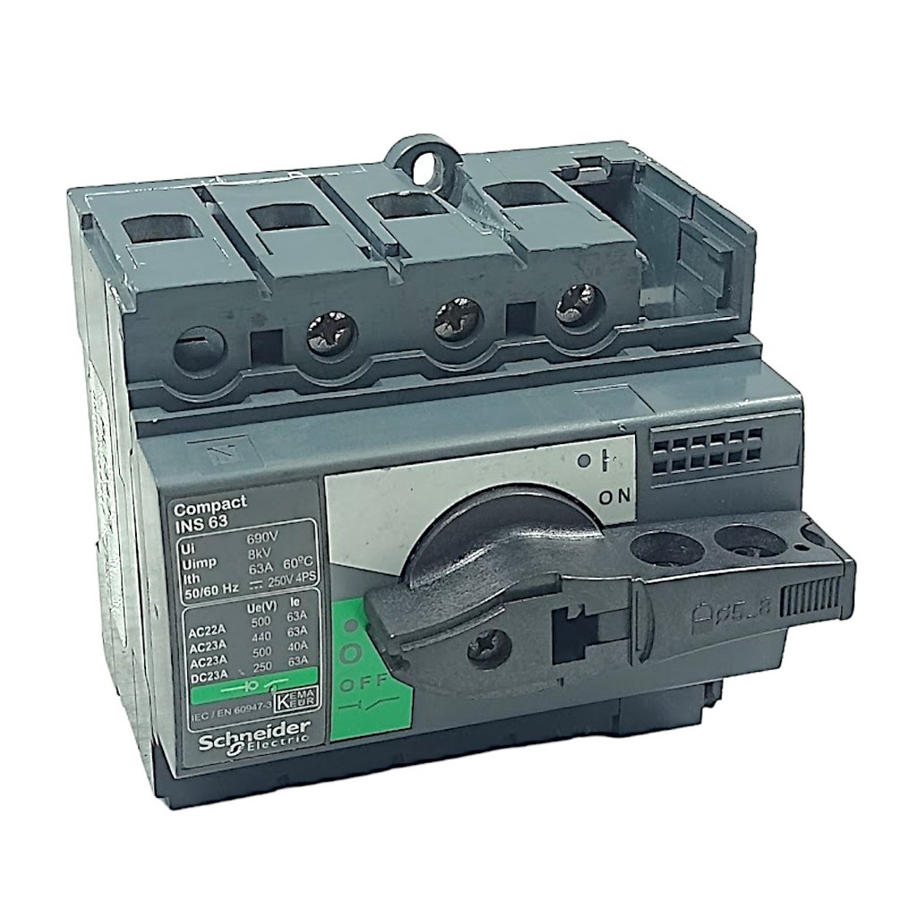 Chave Seccionadora Schneider INS 63 690V 8KV 63A 50/60 Hz