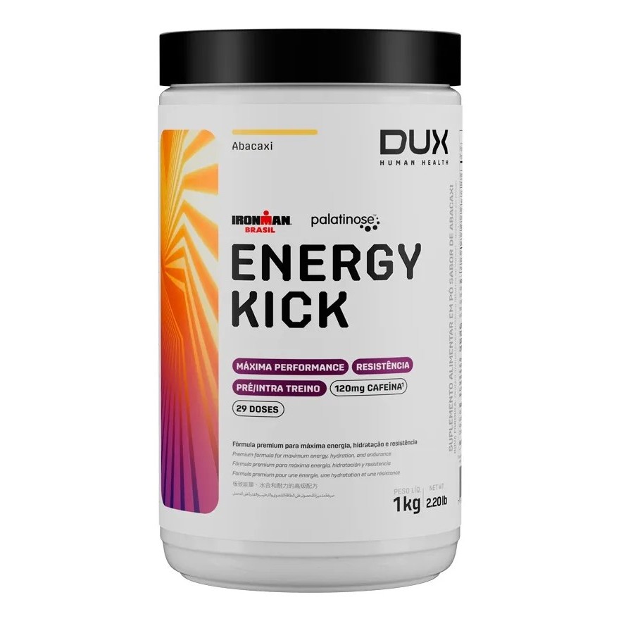 Energy Kick Caffeine Pre e Intra Treino (1000g) Dux Nutrition - Abacaxi