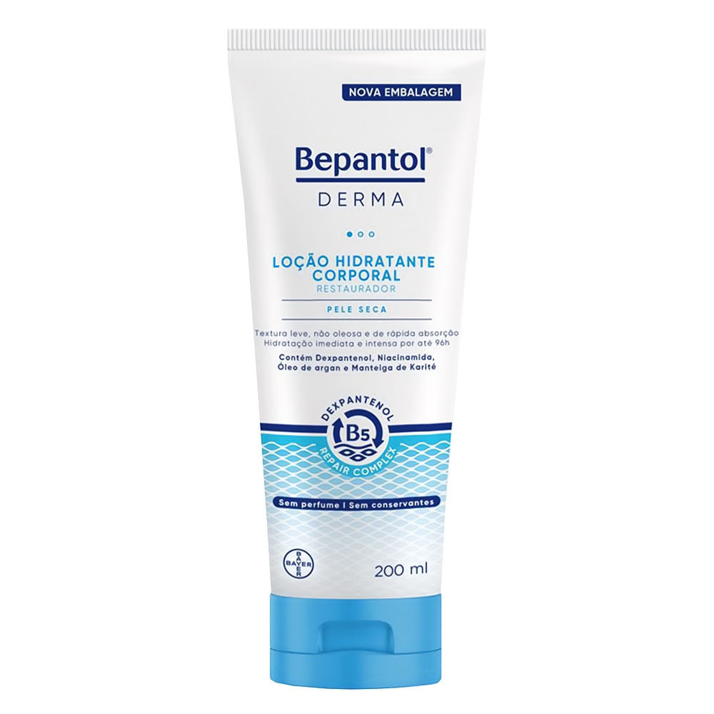 Hidratante Restaurador Loção Corporal Diária Bepantol Derma 200ml