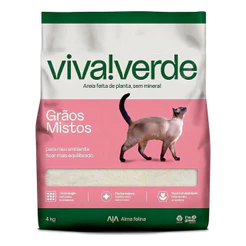 Areia Gatos Viva Verde Vida Descomplicada 4Kg