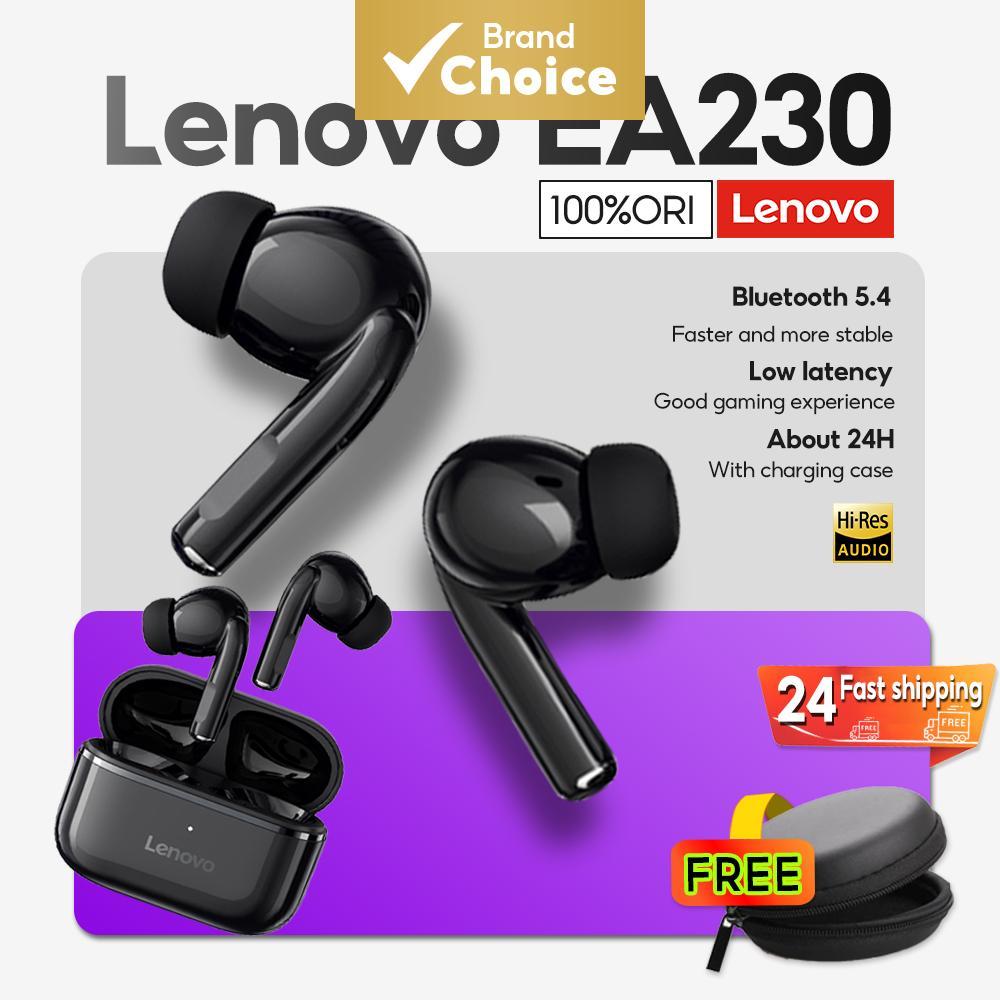 Fones De Ouvido Lenovo EA230 TWS Mini Sem Fio Controle De Toque Long Standby HD Voice Mic Esportivos Confortáveis Áudio