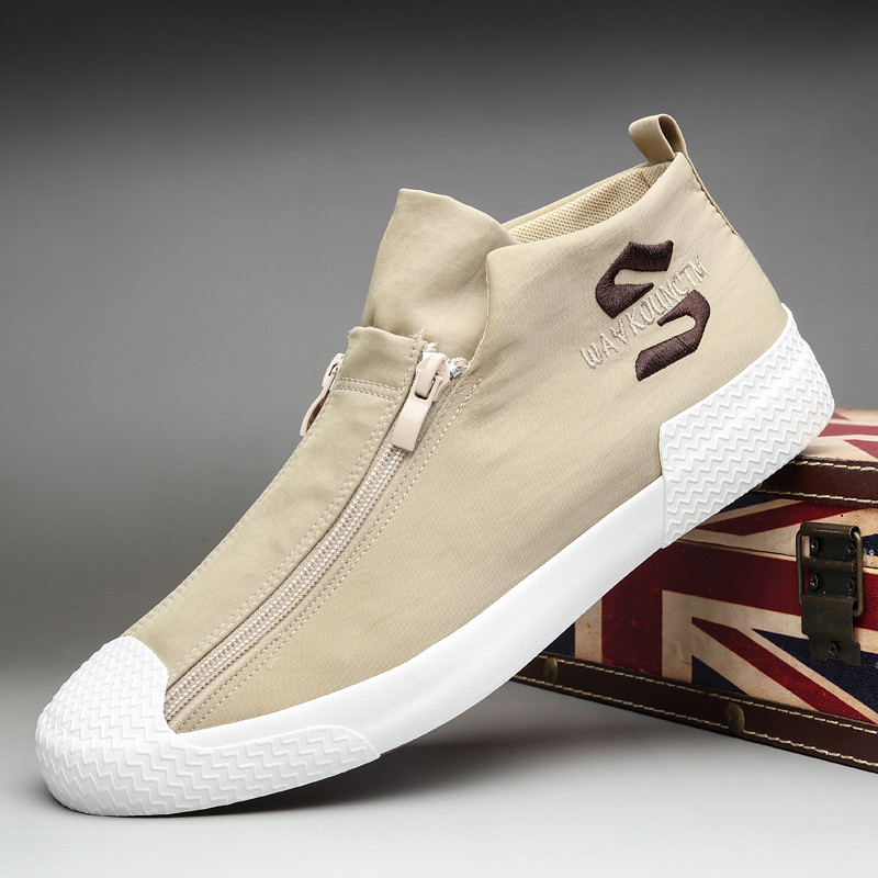 Sapatos de lona piscantes sapatos da moda masculinos deslizamento-em tênis masculinos preguiçosos respiráveis sapatos ca