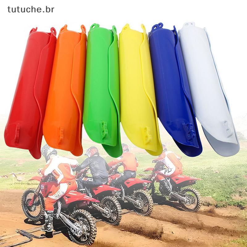 TU Motocicleta Garfo Guarda Dianteiro Tubo Quadro Capa Para CRF CR 125 250R 250 450 X RX CRF250 CRF450 CR125 Moto Sho Ab