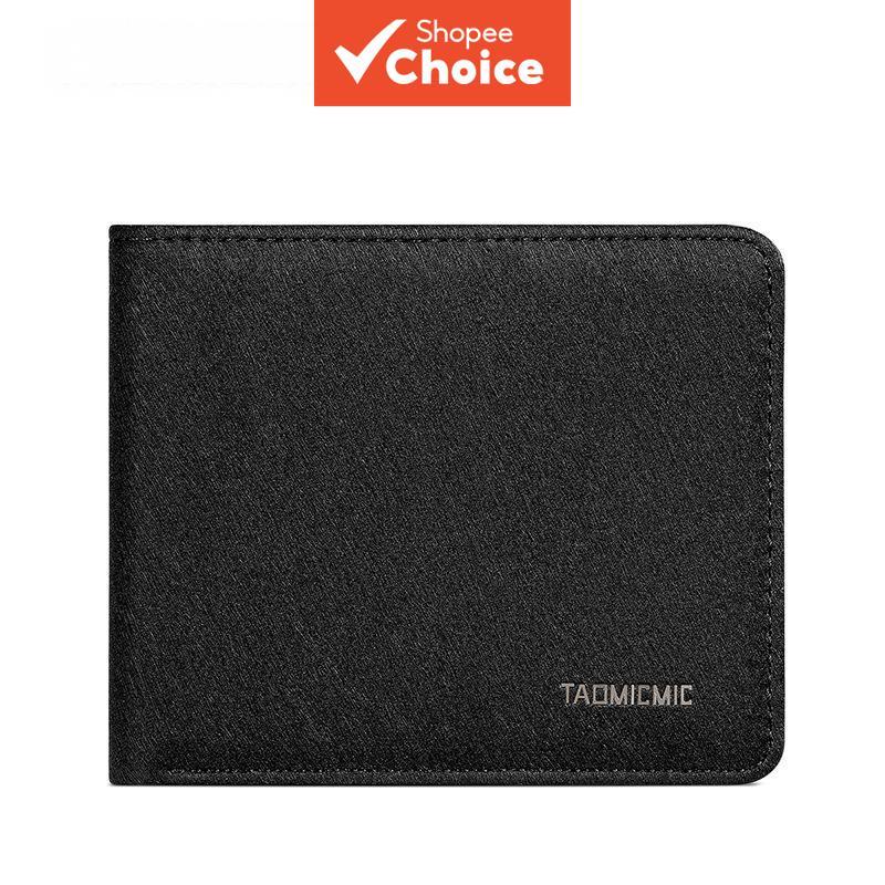Carteira Curta Minimalista Masculina De Couro Pu Com Bolso Para Moedas Zíper Grande Compartimento Dinheiro Compartimento