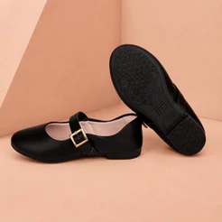 Sapatilha Infantil Menina Kidy Soft Preto Bailarina Casual Delicada Confortável Leve Anatômica