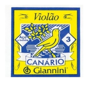 Corda Avulsa Violão Aço 3º Com Bolinha Giannini Canário GESWB3 (  1 UNIDADE )