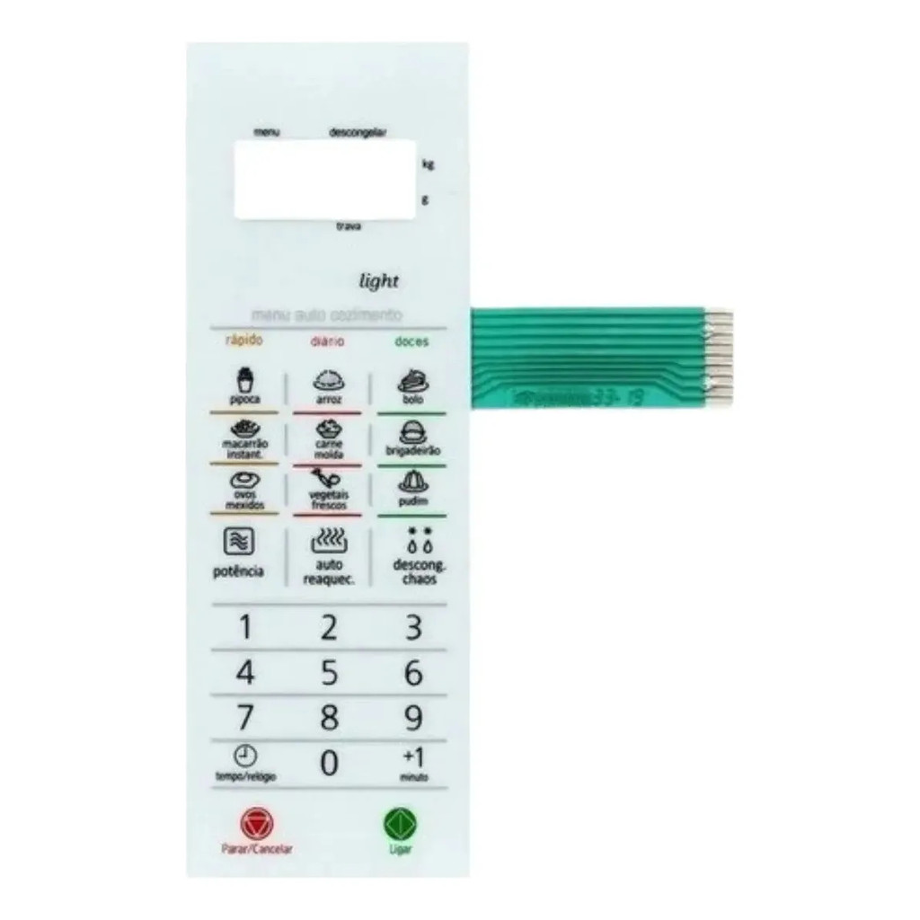 Membrana Teclado Forno Microondas Panasonic Nnst369 Nnst 369