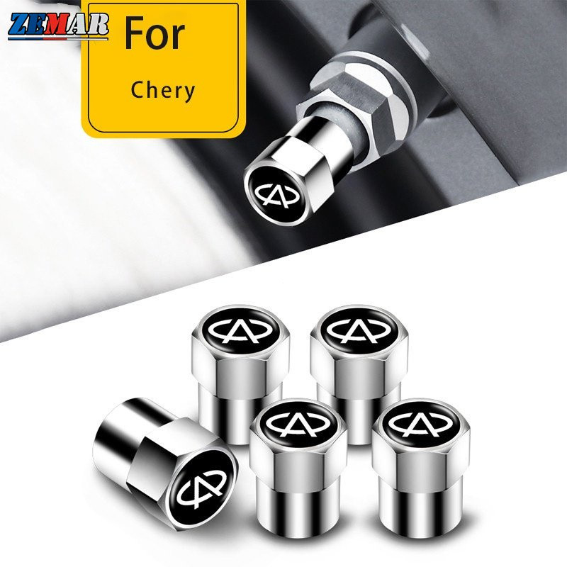 Tampas de Válvula de Pneu para Aro de Roda de Carro Chery Tiggo 8 7 6 4 5x Pro Arrizo Omoda 5 FX Facial Accessories Fulw