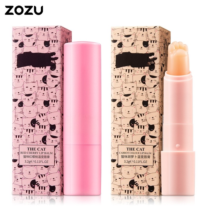 Bálsamo labial que muda de cor Cat Caroteno Bálsamo labial que muda de cor Batom que muda de cor de longa duração