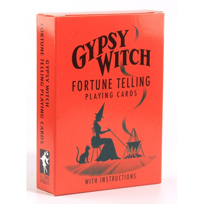 Cartas de Poker de Adivinhação Bruxa Cigana, Jogo de Tarot, Oráculo, Jogo Clássico e Divertido para a Família, Baralho d
