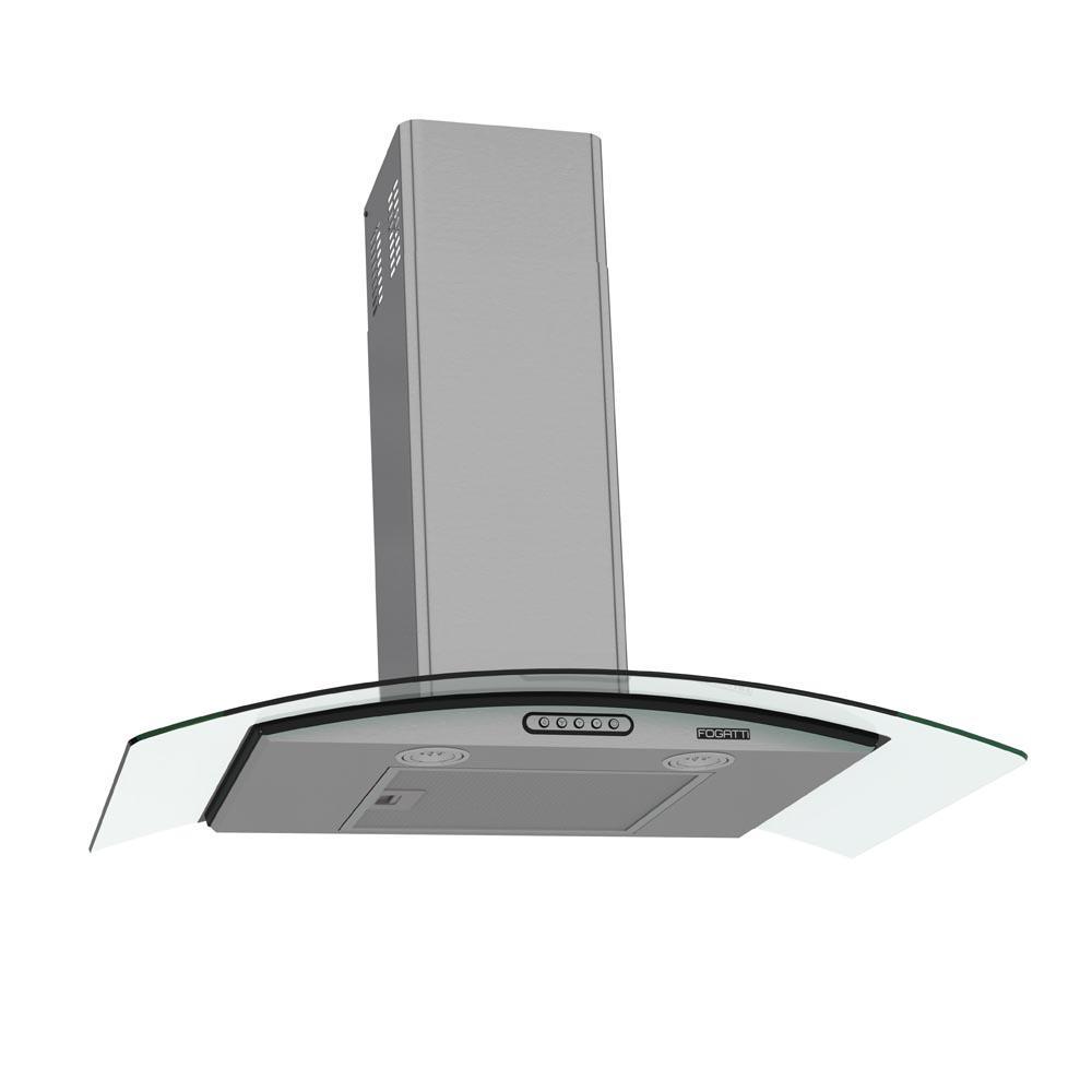 Coifa de Parede Fogatti CVC Duto Slim 140W 220V 80cm Inox