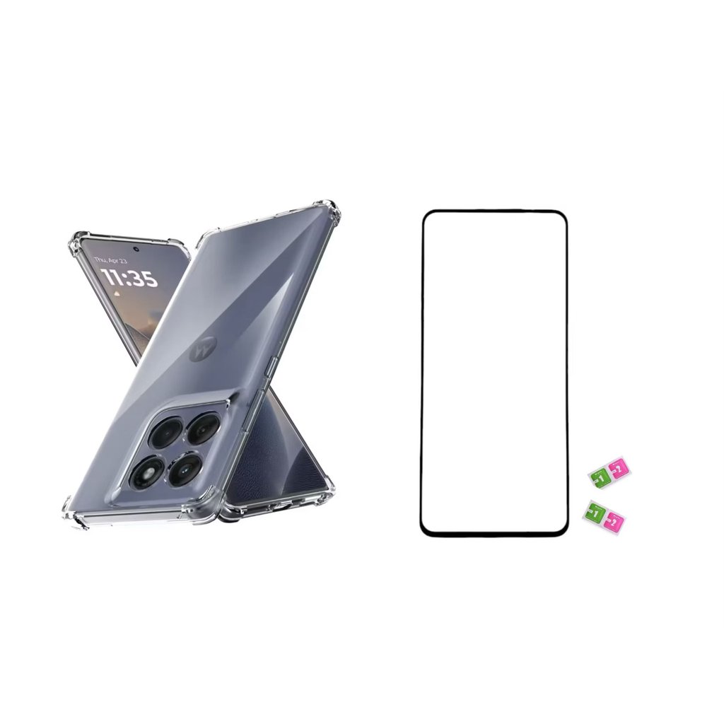 Capa Case TPU Protective Para Motorola EDGE 70 + película Vrido 3D / 9D