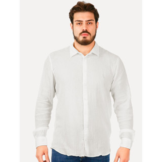 Camisa Reserva Masculina Cotton Voil Gaze Branca em Oferta na Shopee