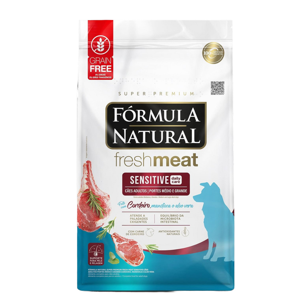 Ração Formula Natural F M Sensi Cães Adt Medio Grd Cordeiro - 12Kg