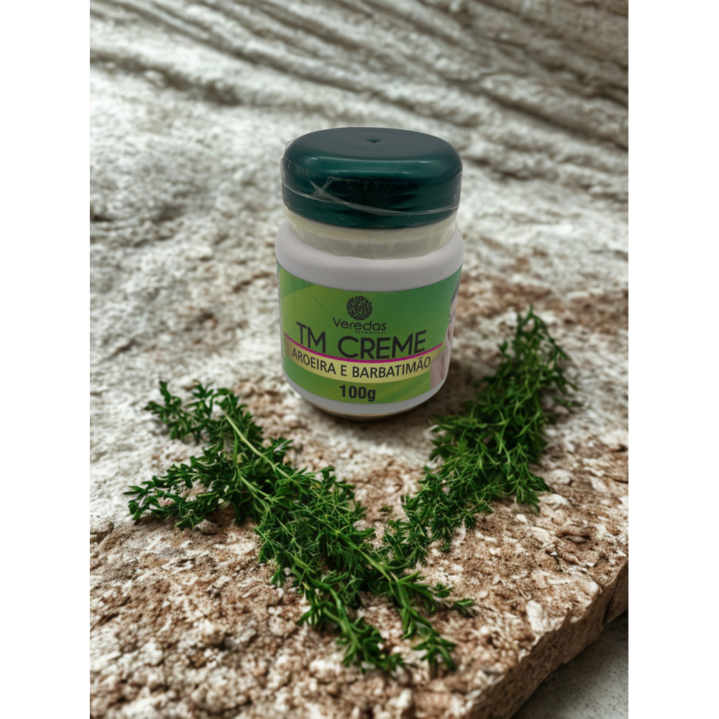 Creme Natural TM Veredas – Fórmula com Barbatimão e Aroeira