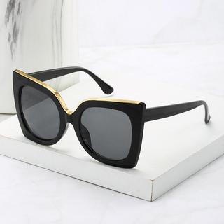 Óculos de Sol Femininos Oversized Estilo Borboleta, Óculos de Sol Cat Eye Oversized para Mulheres, Óculos da Moda com Pr