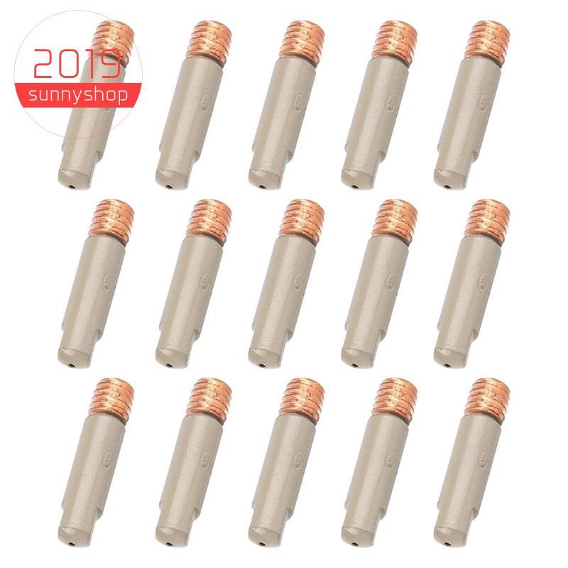 [Bestseller S] Conjunto De Pontas De Soldagem MIG Revestidas De Cerâmica De 15 Unidades , Bicos Anti-Respingos De 0.8 Mm