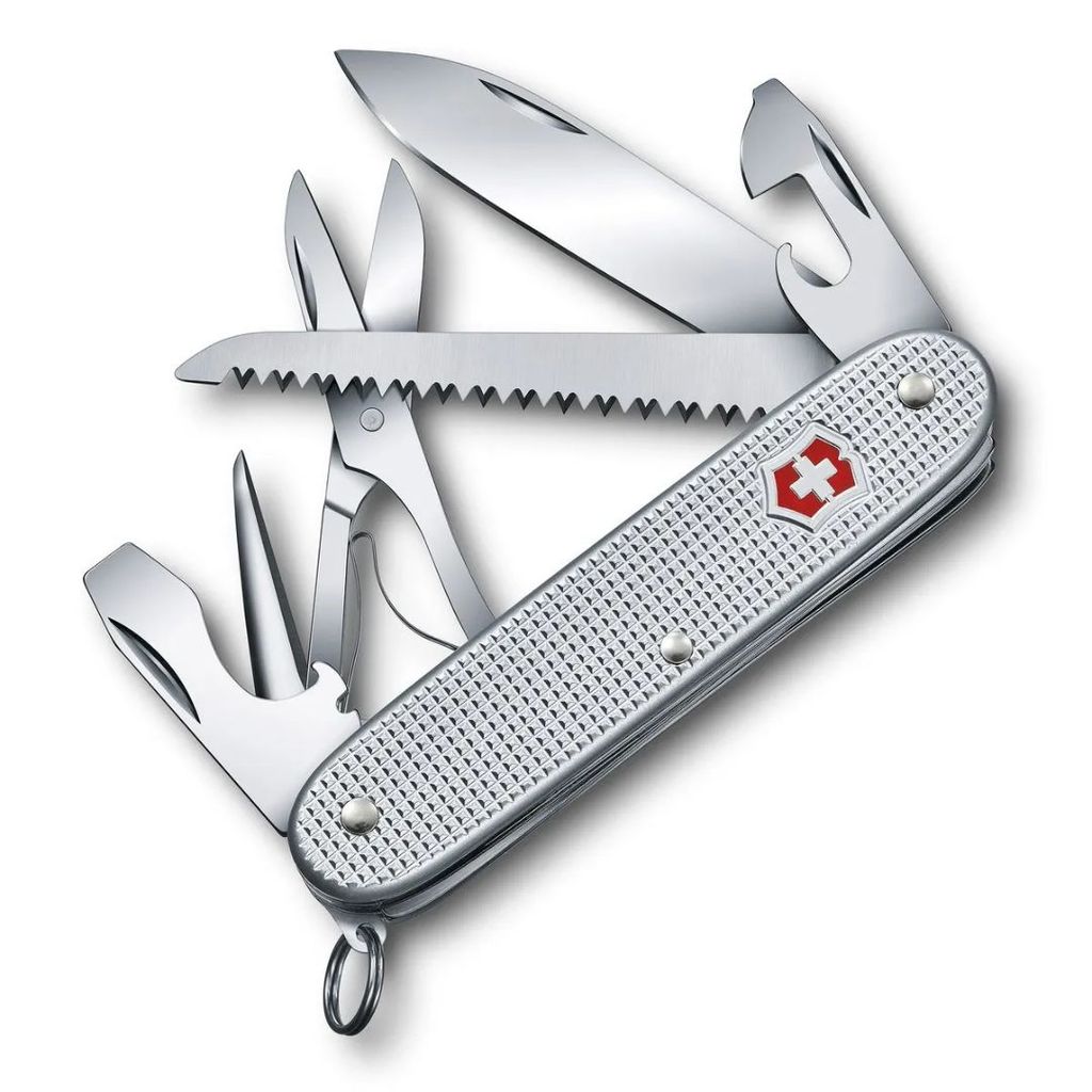 Canivete Pioneer Farmer X Alox Prata Em Blister 10 Funções Victorinox