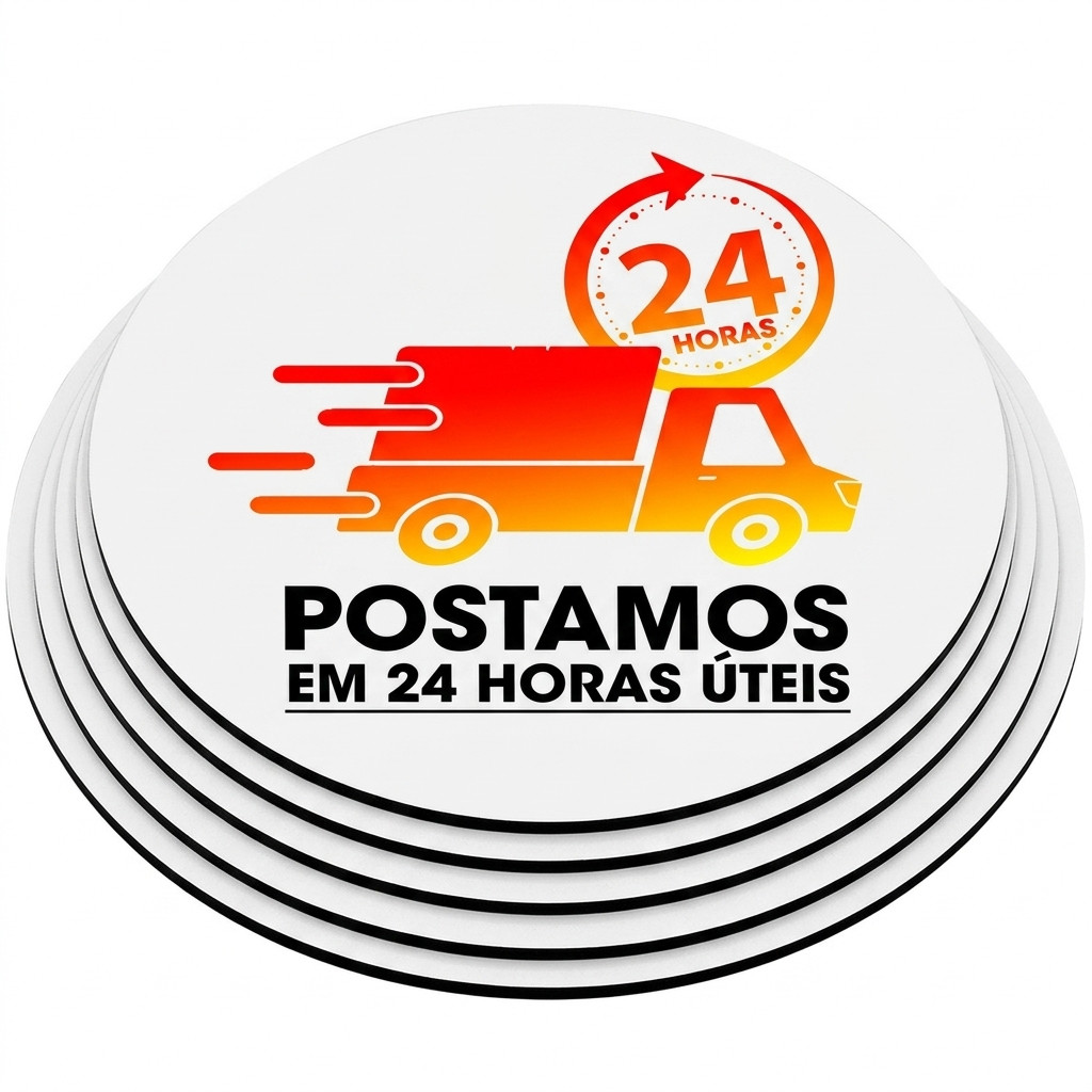 Base Para Bolo Cake Board Mdf Branco Placa Redonda