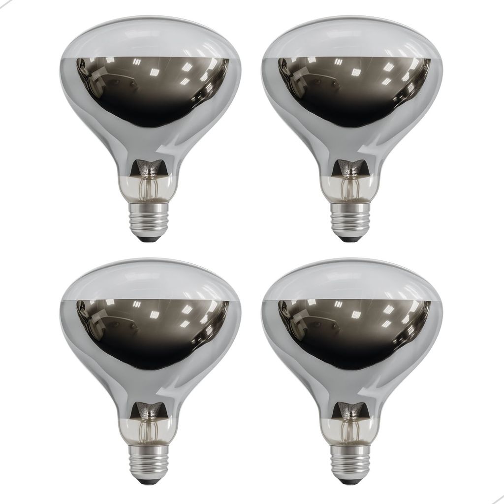 Kit 4 Lâmpada Secagem 110v/127v Infravermelho Incandescente Aquecimento Alimento Pintinho Chocadeira