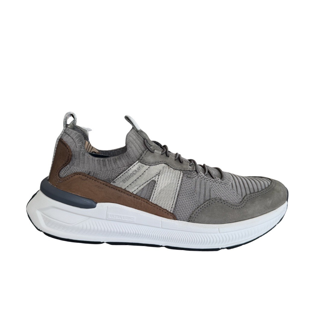 Tênis Democrata Ultra Light Masculino Couro Knit 527103