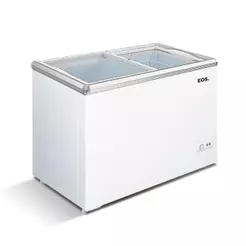 Freezer Expositor Horizontal EOS 120 Litros Eco Gelo com Tampa de Vidro EEH120XX 110V