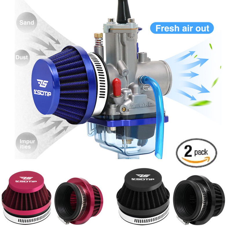 2pcs Air Filter Intake Universal for Off-road Motorcycle ATV Quad Dirt Pit Bike Mushroom Head Air Filter