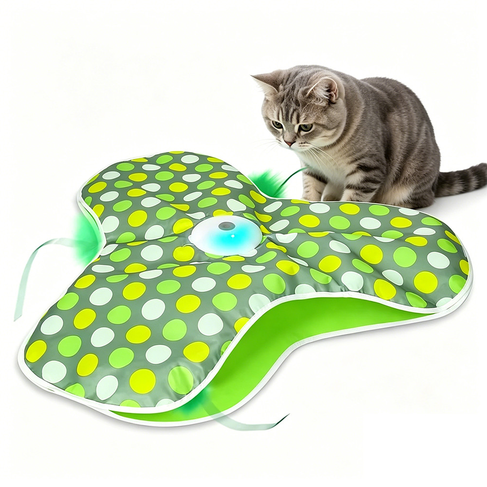 Newpet Brinquedo Interativo Elétrico de Estrela-do-mar para Gatos com Tapete de Brincadeira