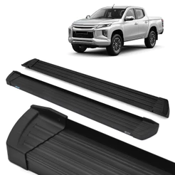 Estribo Slim L200 Triton 2017/2024 Preto