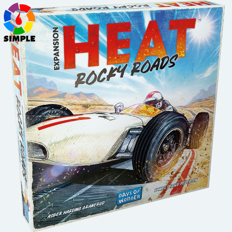 Asmodee Heat: Rocky Roads Board Game Expansion - 2 New Tracks, 1966 Championship Season