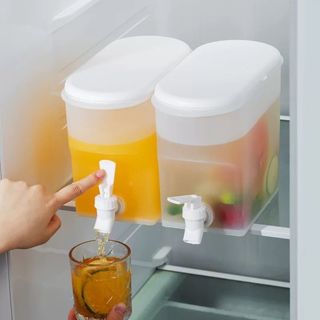 Suqueira Plástica Com Tampa E Torneira Para Geladeira Capacidade 3 Litros Para Agua Suco …