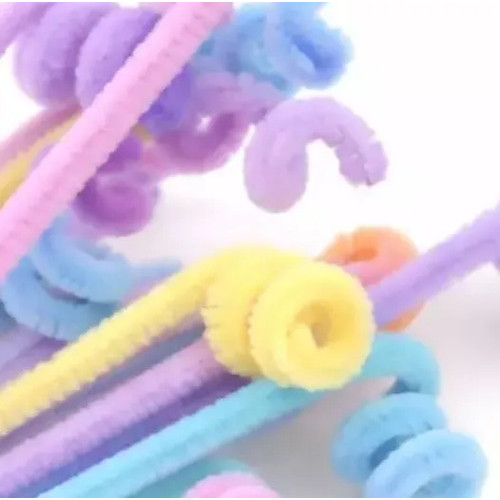 Hastes De Chenille, Limpador De Cachimbo - 30cm Cores - 20pç Colorido Claro