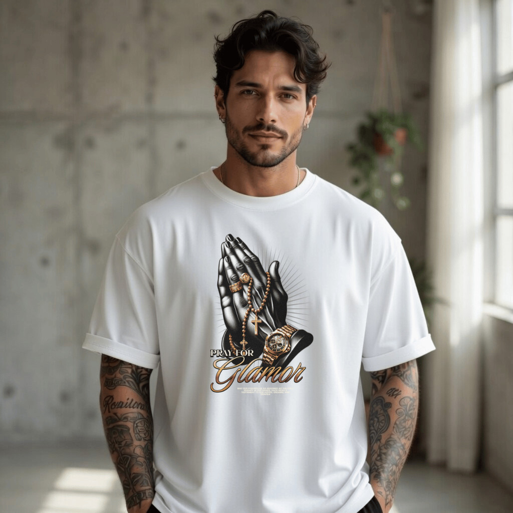Camiseta Masculina OverSized Premium Glamor 100% Algodão Premium Básica Streetwear Conforto e Estilo Blusa Camisa