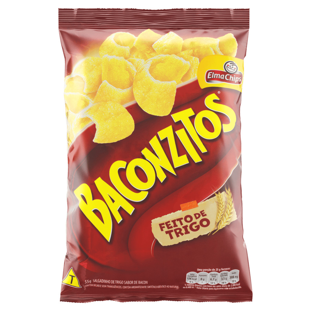 Salgadinho Baconzitos Clássicos Pacote 36g