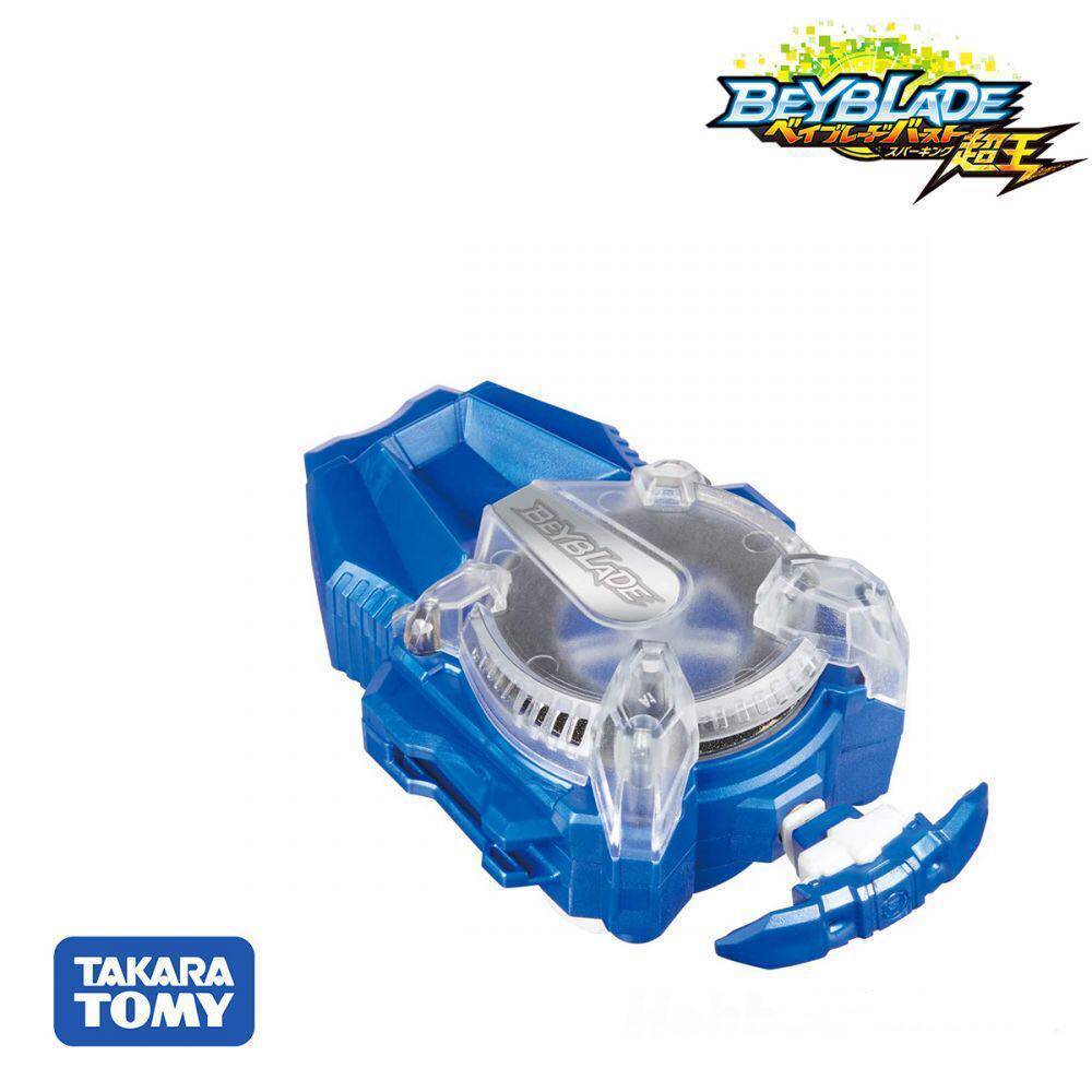【陀螺】Takara Tomy Beyblade Beyblade Beyblade Super King Beyblade B-166 Azul Esquerdo Lançador de faísca giratório