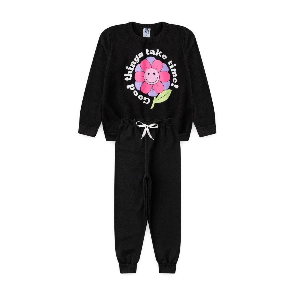 Conjunto Feminino Infantil Alegria Do Jardim