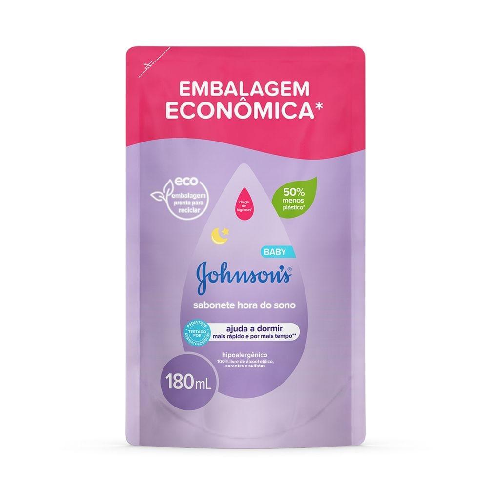 SABONETE LÍQUIDO JOHNSONS BABY HORA DO SONO REFIL 180ML