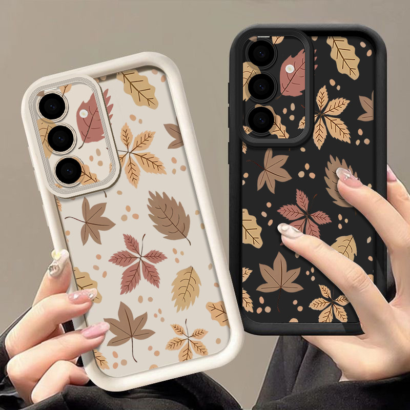 Silicone Macio TPU Caso Para Samsung Galaxy A57 A55 A56 A54 A53 A37 A36 A35 A34 A26 A17 A16 A15 A14 4G 5G Folhas Capa De