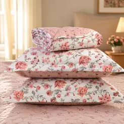 Kit Colcha Cobre Leito 5 Peças super King Dobby Comfort Solteiro Casal Queen Dupla Face cama box quarto estampado