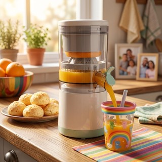 Extrator De Frutas Elétrico USB Sem Fio Prático Para Viagem E Casa