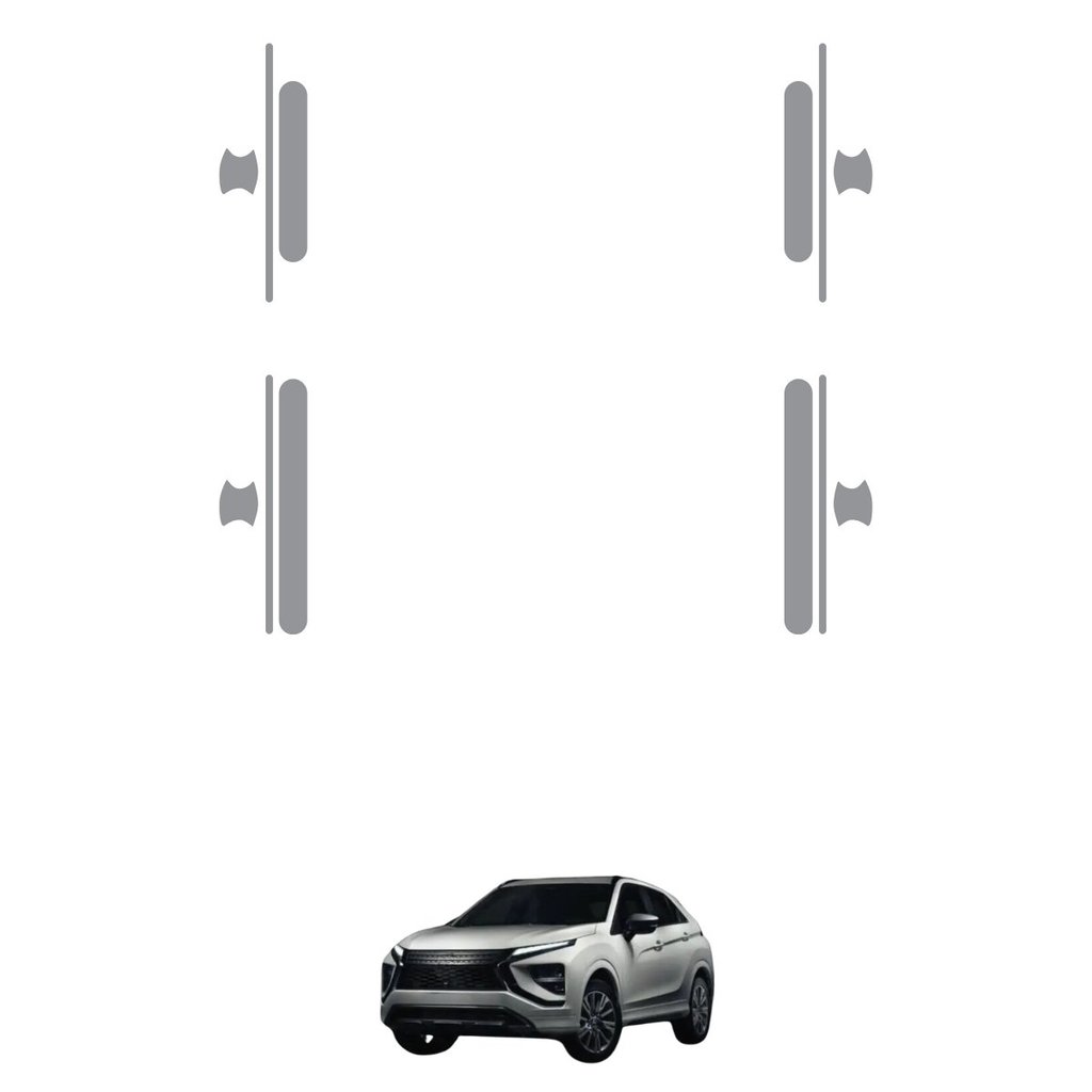 Película PPF Proteção Kit Portas Mitsubishi Eclipse Cross HPE 2025 Transparente TPU Anti Risco