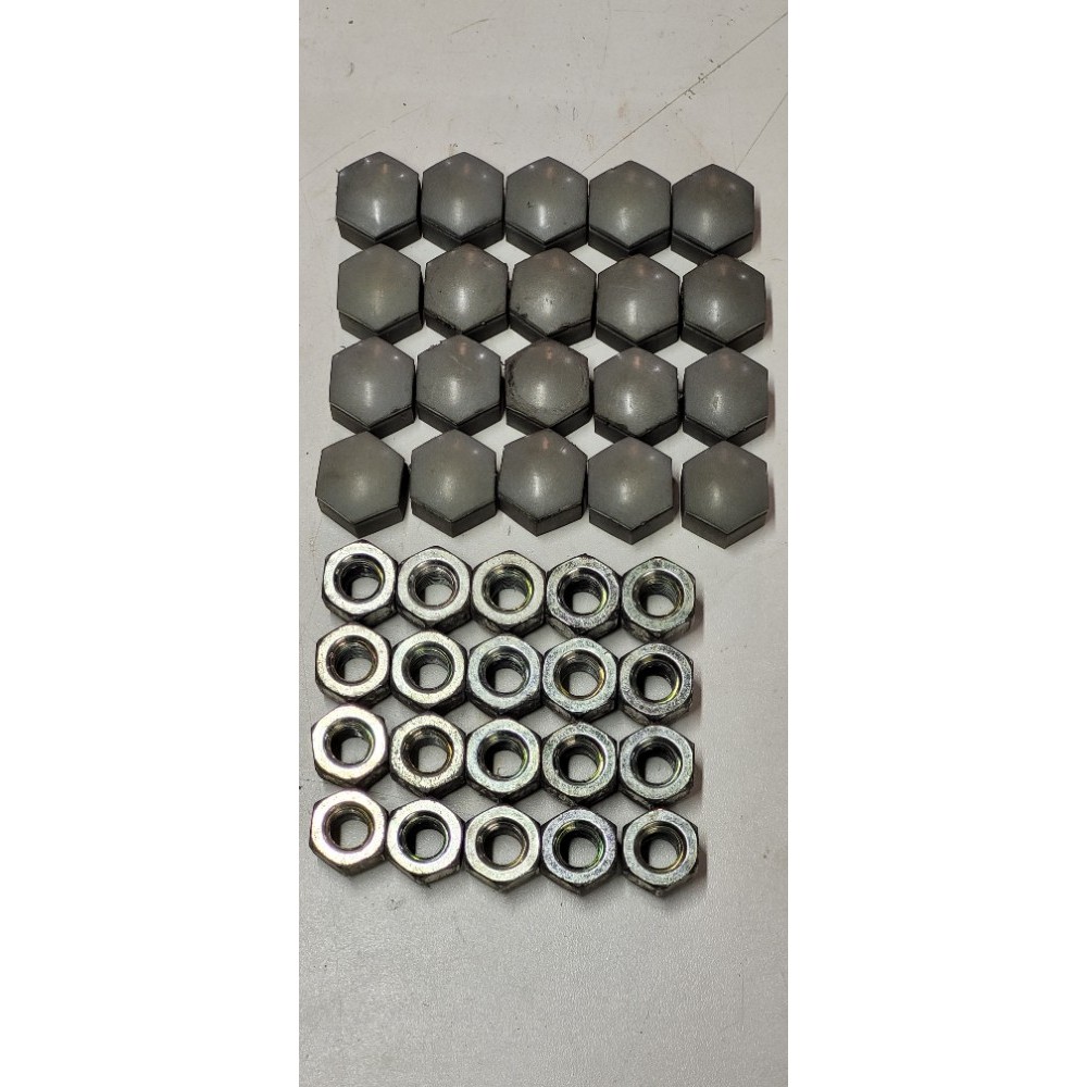 Jogo De Capas E Porcas De Roda Jac T5 Original Usado  Cinza
