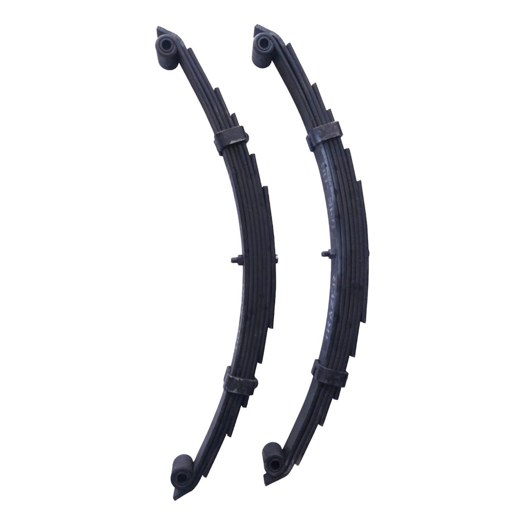 Par De Feixes De Mola Molejo Suspensão 7 Lâminas 60cm Capacidade 1000kg Carretinha Reboque Trucado