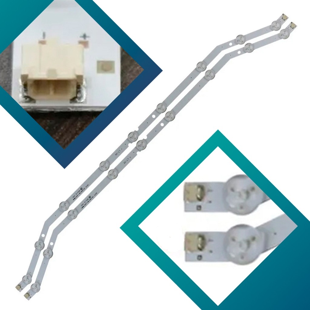 Kit 2 Barras Led Completa Un32fh5203 Un32fh5203g 9 Leds