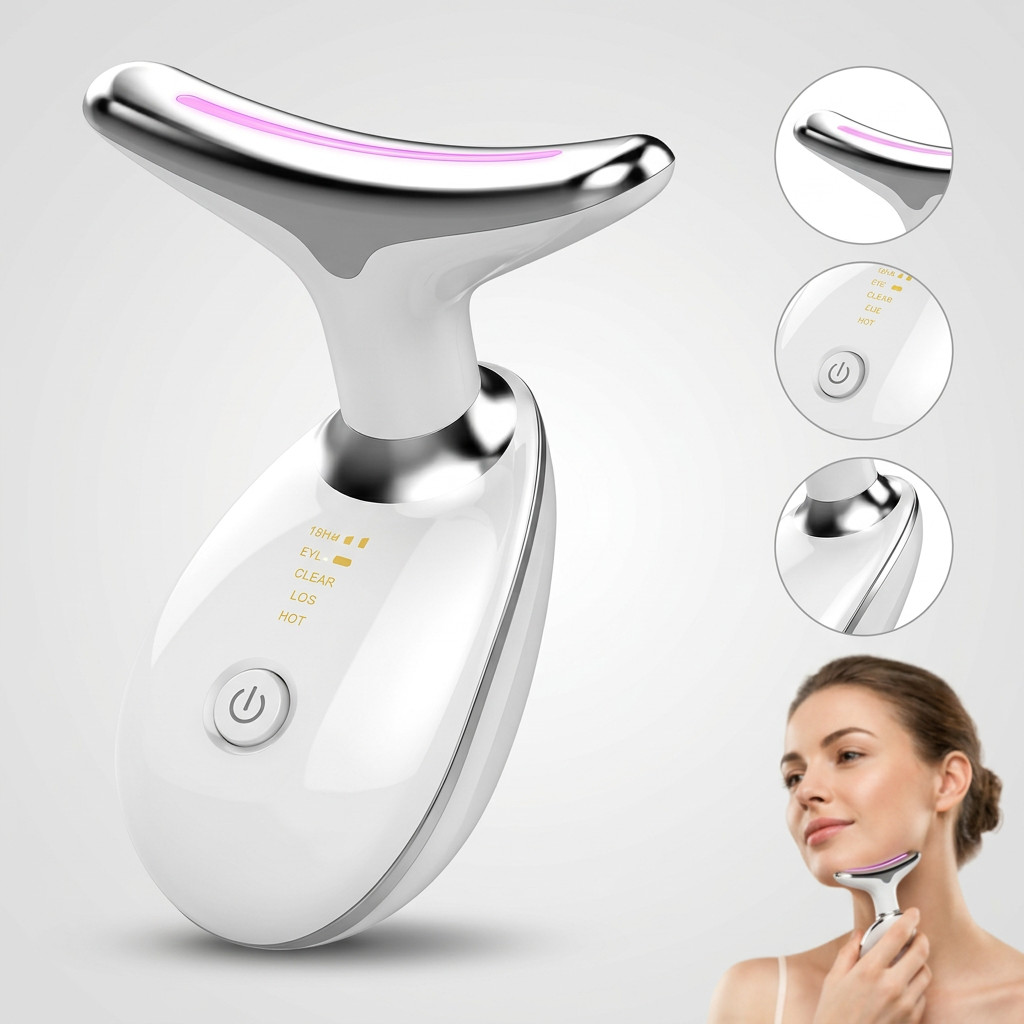 Massageador Facial LED Elétrico Rejuvenescedor Profissional