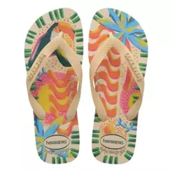 Chinelo Havaianas Top Bossa - Feminino - Creme